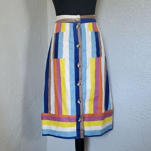 Gilli | Linen Button-down Skirt - Picture 1 of 7